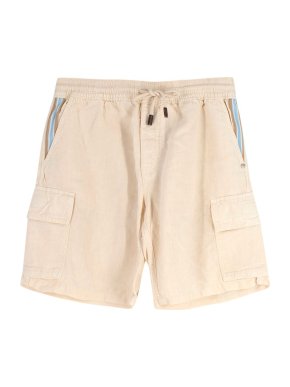 Vilebrequin Cream Linen Cargo Shorts