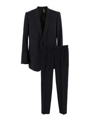 Dior Homme Black Single Breasted Pinstripe  Blazer and Trouser Suit