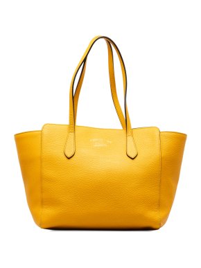 Gucci Yellow Medium Swing Tote Bag