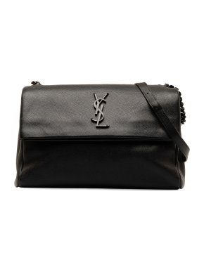 Saint Laurent Black Medium Grain De Poudre West Hollywood Crossbody Bag
