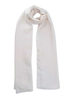 Hermes Cream Cashmere-blend Scarf