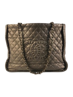 Chanel Bronze CC Quilted Calfskin Istanbul Tote