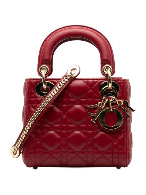 Dior Red Mini  Lady Dior