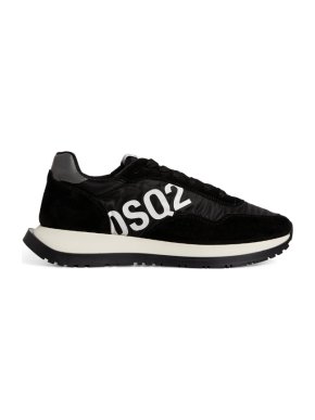 Dsquared2 Leather Runner Low-Top Black Trainers