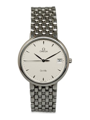 Omega Quartz Stainless Steel De Ville Prestige Watch