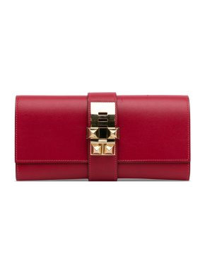 Hermes Tadelakt Medor Clutch 23 GHW
