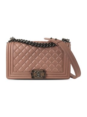 Chanel Pink Medium Lambskin Boy Bag