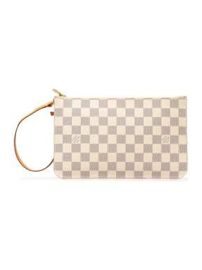 Louis Vuitton Damier Azur Neverfull MM Pouch