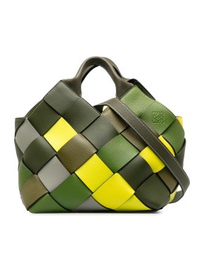 Loewe Small Surplus Woven Basket Bag