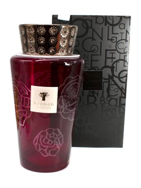 Baobab Totem Roses Burgundy Diffuser Vase