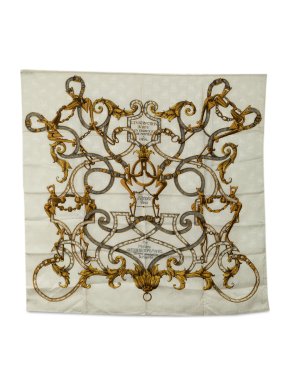 Hermes 'Par Mefsire Antoine De Plvvinel' Silk Scarf