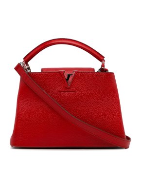 Louis Vuitton Red Taurillon Capucines BB