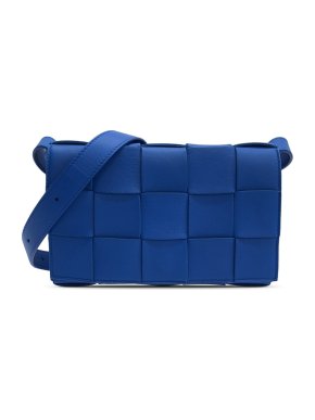 Bottega Veneta Electric Blue Intrecciato Cassette Crossbody