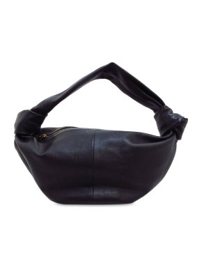 Bottega Veneta Black Mini Leather Double Knot