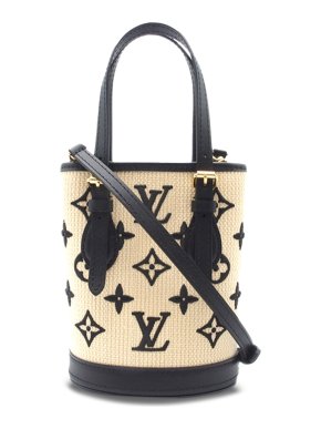 Louis Vuitton Monogram Raffia Nano Bucket Bag