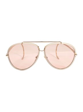 Chloe Aviator Round Blush Sunglasses