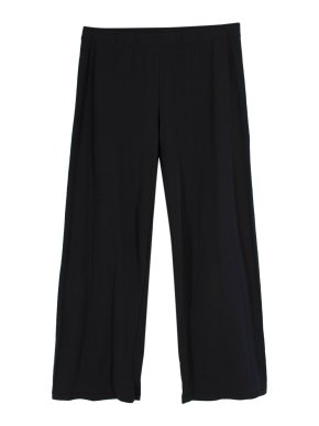 Skims Black Straight Leg Pants in Onyx
