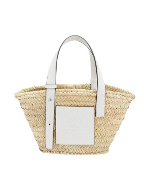 Loewe Small Raffia Basket Tote