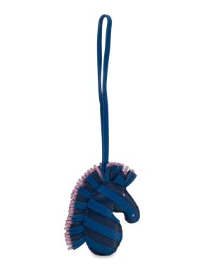 Hermes Blue Gee Gee Savannah Zebra Bag Charm