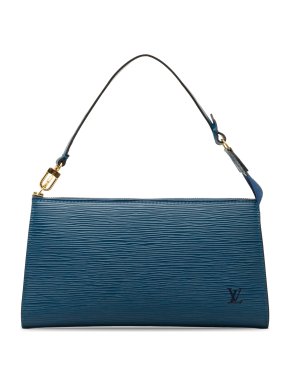 Louis Vuitton Blue Epi Pochette Accessoires