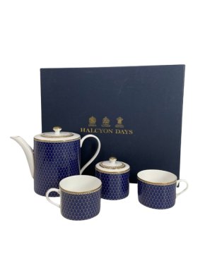 Halcyon Days Antler Trellis Tea for Two Set