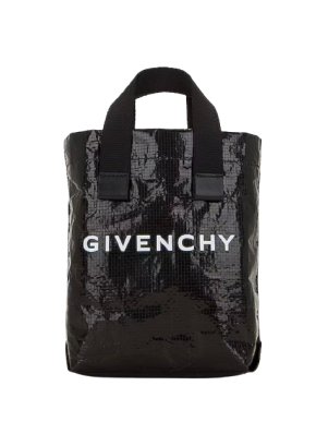 Givenchy Black G Shopper Mini Tote Bag In Black