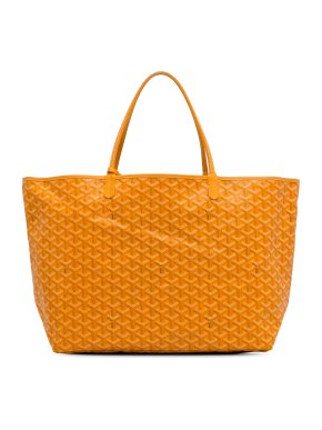 Goyard Yellow Goyardine Saint Louis GM Tote Bag