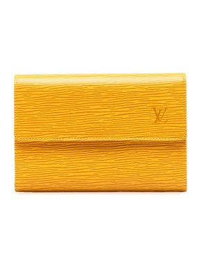 Louis Vuitton Yellow Epi Leather Porte Tresor Etui Papiers Wallet