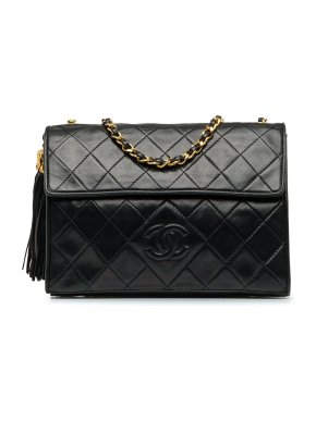 Chanel CC Quilted Lambskin Crossbody Bag