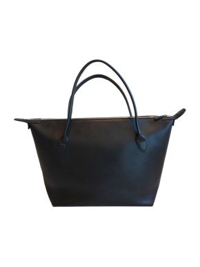 The Row Black Lux Leather Tote Bag