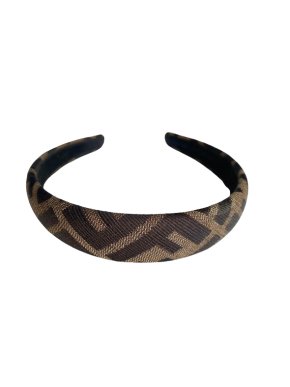 Fendi Brown Zucca Headband