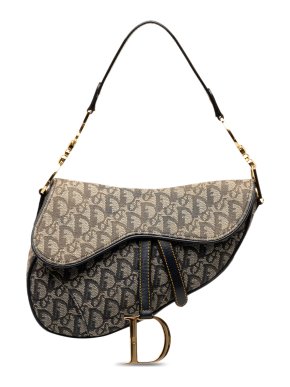 Dior Oblique Canvas Saddle Bag