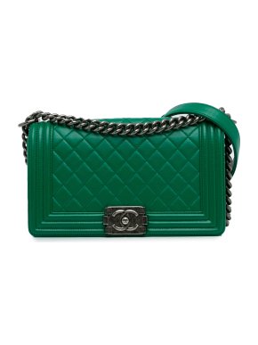 Chanel Green Medium Boy Bag