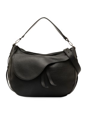 Dior Black Soft Saddle Shoulder Bag