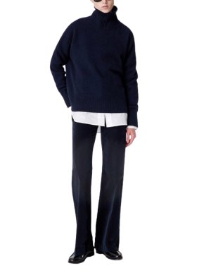 Vanessa Bruno Navy Malo Roll Neck Sweater