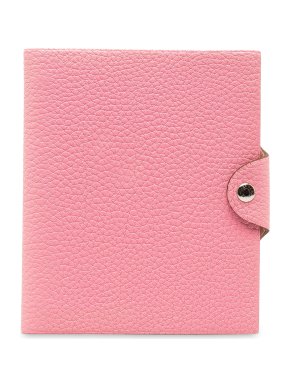 Hermes Ulysse PM Agenda Cover in Pink Togo Leather with Palladium Hardware