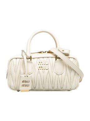 MiuMiu Cream Matelasse Arcadie Bag