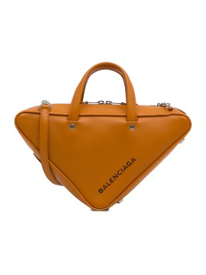 Balenciaga Orange S Triangle Duffle Bag