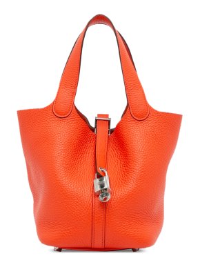 Hermes Picotin Lock 18 in Orange Taurillon Clemence