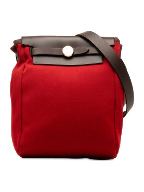 Hermes Red Toile Herbag TPM