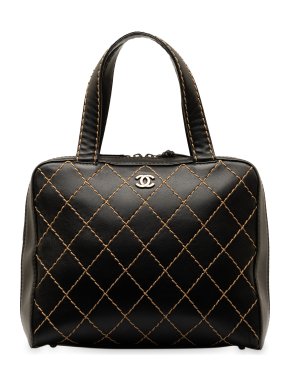 Chanel Black CC Wild Stitch Handbag