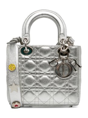 Dior Metallic Silver Small My ABCDior Lady Dior