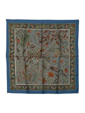 Hermes Multicoloured 'Pavements' Silk Scarf