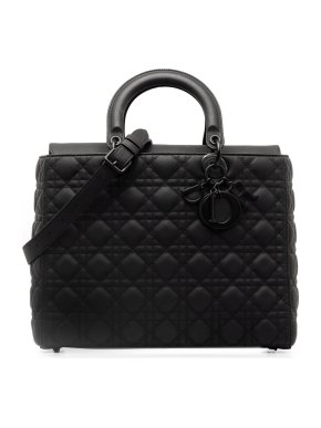 Dior Black Ultra Matte Large Lady Dior