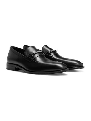 Boss Black Leather Loafers