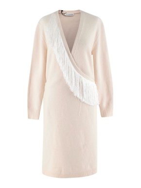 Altuzarra Elian Fringed Merino Wool Wrap Cardigan