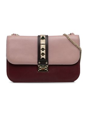 Valentino Tricolour Medium Glam Lock Crossbody Bag