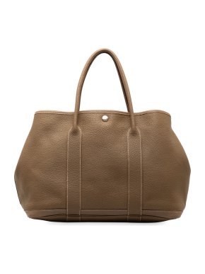 Hermes Caramel Negonda Leather Garden Party 36