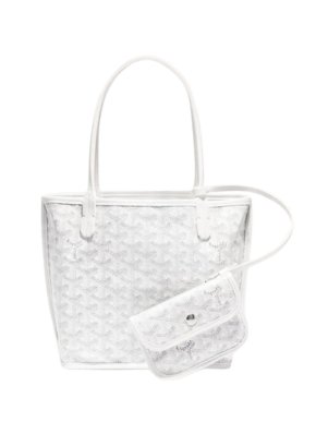Goyard White Reversible Mini Anjou Bag