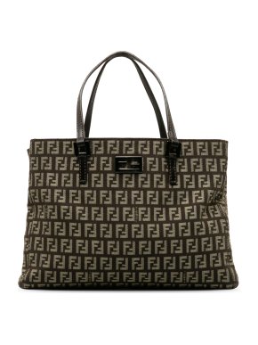 Fendi Canvas Zucchino Tote Bag